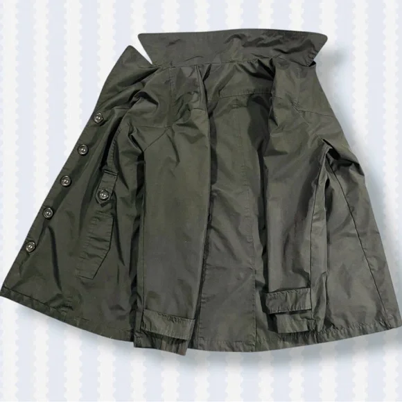 WHITE STAG BLACK BUTTON UP POLKA DOT COAT - Picture 3 of 5